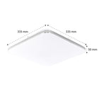 Lampa Sufitowa LED Plafon kwadratowy Natynkowy 24W Nie Mruga biały 33,5 cm do pokoju, kuchni i przedpokoju, neutralna