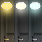 Plafon Lampa Sufitowa LED Milagro MAQ 24W 2500lm 3CCT 30cm Biały Slim ML166 okrągłe oświetlenie do wnętrz, zmienna
