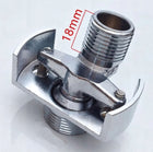 Adapter do baterii prysznicowej Clawfoot Tub Short 18mm przyłącze podtynkowe, element montażowy do wanny, białe