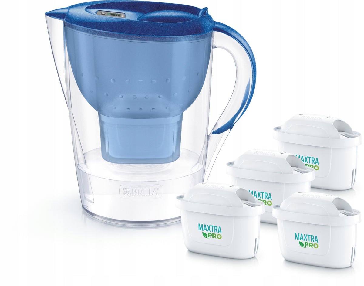 Dzbanek filtrujący brita Marella niebieski 4x filtr maxtra Pure Performance