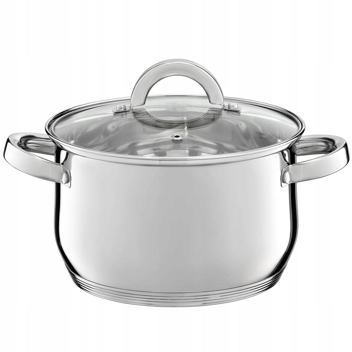 Ambition berry garnek z pokrywką 20 CM 3,5 L stal naczynie kuchenne do gotowania, nierdzewne, tradycyjne