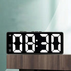 Budzik zegar elektroniczny cyfrowy LED 24h głośny alarm drzemka temp stołowy na stolik nocny, pokojowy, wyświetlacz