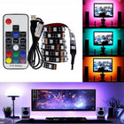 Taśma LED 3 M RGB 5050 podświetlenie TV USB pilot radiowy oświetlenie ambientowe, wielokolorowa, 5V, IP20, jasność 198
