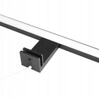 Kinkiet LED łazienkowy ścienny Lampa nad lustro 15W 60cm aluminium do umywalki czarna oprawa ze zintegrowanym źródłem