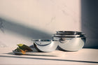 Zestaw misek kuchennych 4 sztuki WMF Gourmet 16cm, 18cm, 22cm i 24cm stal do mieszania i serwowania, nierdzewne, można