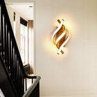 Kinkiet Ścienny LED Lampa Wewnętrzna Złoty Nowoczesny 22W 3000K oprawa naścienna, 3 punkty światła, aluminiowa