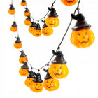 Girlanda lampki dynie świecące 20 LED wiszące dekoracja upiorna halloween łańcuch świetlny na przyjęcie tematyczne do