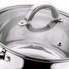 Garnek indukcja GAZ Stalowy kuchenny Pokrywka Tadar Roger II 4,4 l 22cm naczynie do gotowania, do zup i potraw