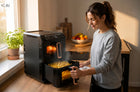 Frytkownica beztłuszczowa Air Fryer 10l 2700W 2 kosze 4l + 6l Dwukomorowa czarny