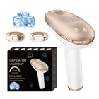 Depilator IPL do włosów ciała laserowy bikini NÓG depilacja bezbolesny gold złoty