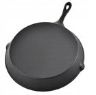 Patelnia żeliwna tradycyjna żeliwna ciężka 30 cm indukcja gaz do smażenia, kuchenka ceramiczna elektryczna, piekarnik
