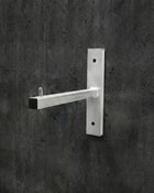 Uchwyt do drabiny wieszak na ścianę hak aluminiowy 2 szt mocowanie do przechowywania sprzętu, odporny przeciw korozji