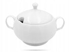 Biała waza do zupy, pokrywa z otworem 3L PORCELANA BOGUCICE serwowanie rosołu, bulionu oraz gorących potraw