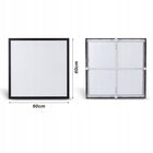 Panel LED natynkowy 60W 6300lm 60x60cm Plafon Lampa kwadratowa czarna oprawa sufitowa z wbudowanym źródłem światła