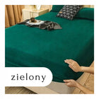 Prześcieradło Pluszowe z Gumką 160x200 Polarowe Miś Grube Ciepłe Kolory mikrofibra, naciągane na materac o grubości do