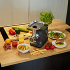 Maszynka do mięsa Yoer 6w1 Metalowa 2100W 3,5kg +Szatkownica +27 elementów nominalna srebrny/szary