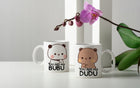 Zestaw 2 kubków białych misie YOU ARE MY bubu i dudu cute bear love MIŚ WZ ceramiczne naczynia do kawy i herbaty 330