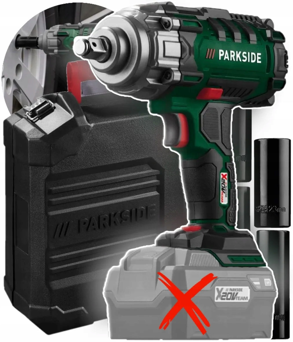 Parkside Akumulatorowa Wkrętarka Udarowa passk 20-Li C4, 20 V + nasadki BOD