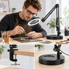 LAMPA Z LUPĄ LED KOSMETYCZNA BIURKOWA 84 LED ZACISK PODSTAWA SOUNIX do manicure i makijażu, stylizacji paznokci