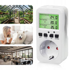 Termostat elektroniczny regulator temperatury gniazdo sieci 230V max. 3680W sterownik ogrzewania, czujnik cyfrowy, 16A