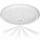 Plafon z czujnikiem ruchu i zmierzchu 360° lampa sufitowa LED 12W oprawa okrągła neutralna biel 4000K 800 lm