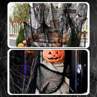 Sztuczna pajęczyna czarna na halloween duża XXL dekoracja ozdoba 183X76 CM sieć pająka na imprezę tematyczną