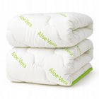 KOŁDRA 200x220 CAŁOROCZNA ALOES POLSKI PRODUKT ANTYALERGICZNA ALOE VERA wypełnienie silikonowe, poszycie z mikrofazy