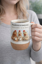 Kubek na odejście pożegnanie z pracy koleżanki 250ml z korkową podstawką ceramiczne naczynie na kawę lub herbatę