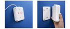 Czujnik Gazu Ziemnego Metan CH4 Qoltec Detektor 85dB LED 230V Certyfikat alarm do wykrywania wycieków, przewodowy