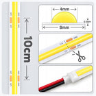 Taśma LED neon COB Linia 12V 4000K 50W 5m Rolka Pasek Neutralna Nie Mruga do oświetlenia wnętrz, światło białe, IP20