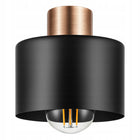 Lampa sufitowa wisząca żyrandol plafon LED E27 Nowoczesna czarna Premium oprawa metalowa 4-punktowa do salonu i jadalni