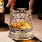 OBROTOWY SZKLANY KIELISZEK DO WHISKY 360° 260 ML 1 SZT. szklanka degustacyjna do bourbonu i koniaku, bezbarwne szkło