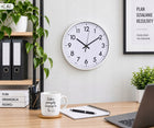 Duży Zegar ścienny na ścianę wiszący duże cyfry do biura kuchni salonu 30cm 30 cm tworzywo sztuczne