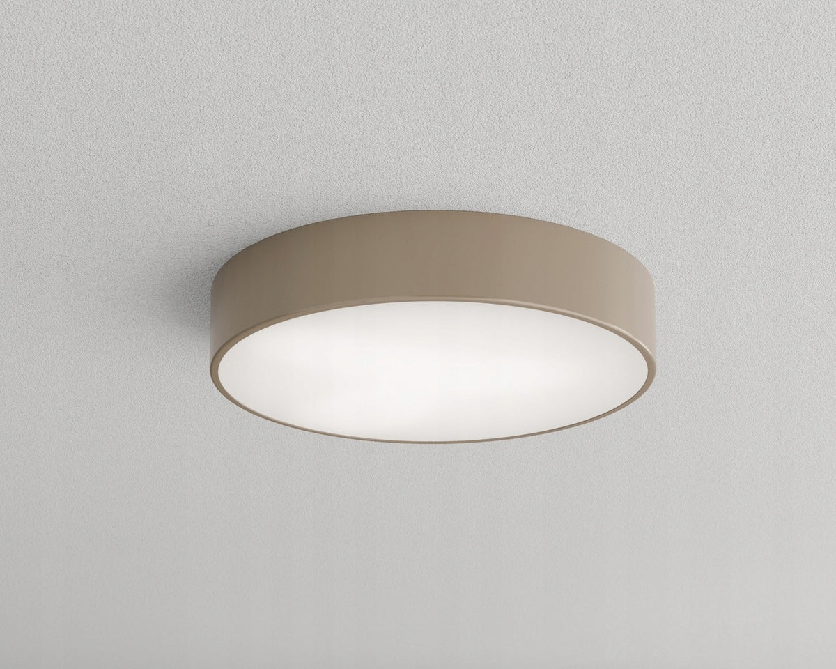 Lampa sufitowa Plafon cleo 400 Beżowy 40 cm okrągła oprawa oświetleniowa, gwint E27, głębokość 7,5 cm