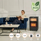 PIECYK GAZOWY na butle GRZEJNIK SKŁADANY 5,4kW + FARELKA ELEKTRYCZNY 2w1 420 mm 730 mm grzewcza czarny
