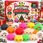 KALENDARZ ADWENTOWY SQUISHY 24 GNIOTKI ANTYSTRESOWY 3D ŚWIĘTA PREZENT stojący