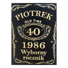 Skrzynka na butelkę whisky prezent barek Prezent dla Faceta Urodziny 18-99 opakowanie na alkohol, gadżet dla miłośnika