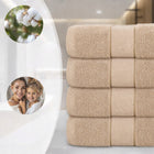 2x ręcznik kąpielowy 70x140 duży 100% bawełna 500g gruby hotelowy SPA BEŻ szybkoschnące tekstylia łazienkowe z