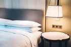 Pościel Komplet pościeli Adamaszek 160x200cm 160/200 hotelowa pranie 95°C bawełniana, biała w paski, 3 części, poszewki