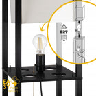 Lampa podłogowa z półkami 160cm – LightLogic SUSSE oświetlenie stojące do salonu, sypialni, biura i pokoju dziecięcego