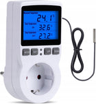 Regulator Temperatury Pokojowy Termostat Elektroniczny 230V Gniazdo 16A