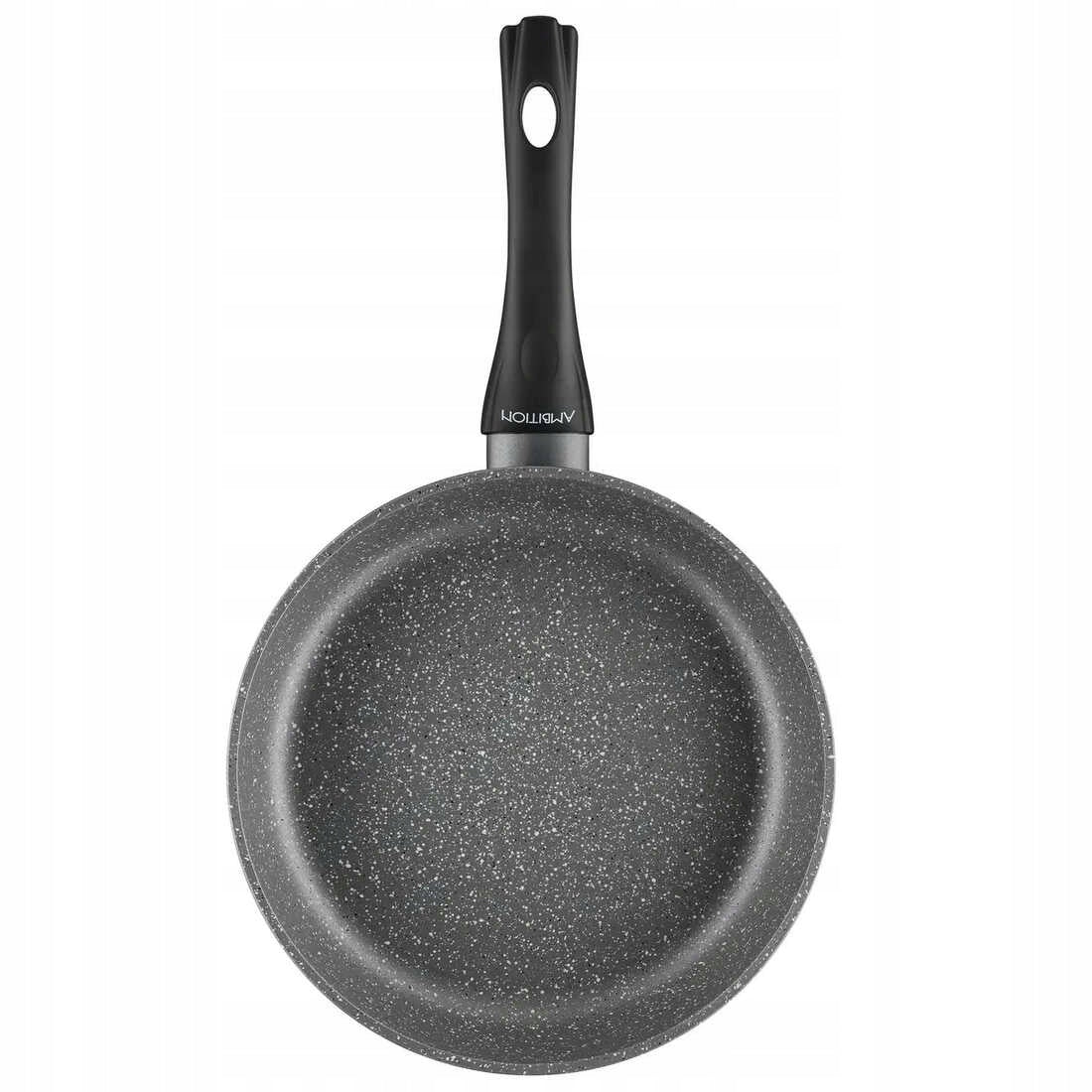 Patelnia Magnat Stone z powłoką Qualum Basic 20 cm ambition do smażenia, non-stick, na indukcję, gaz, kuchenkę