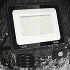 Halogen LED 150W lampa czujnik ruchu zmierzchu naświetlacz zewnętrzny IP66 reflektor do ogrodu 6500 K zimna barwa
