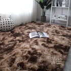 Dywan pluszowy shaggy plusz włochacz rabbit 160x220 cm miękki XXL brązowy prostokątny poliestrowy do salonu i sypialni