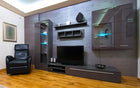 3x klipsy LED RGB do półek szyb klips komplet Kabel Czarny oświetlenie witryn, lampki meblowe wielokolorowe 12 V DC