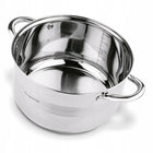 Garnek Indukcja ze stali nierdzewnej GAZ solidny Konighoffer Faro 5,9l 24cm naczynie kuchenne do zup i dań