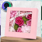 Sztuczne Róże Mydlane Zapachowe Kwiaty Flower Box Różowe 9szt Na Prezent mydełka dekoracyjne, ozdoba wnętrz, upominek