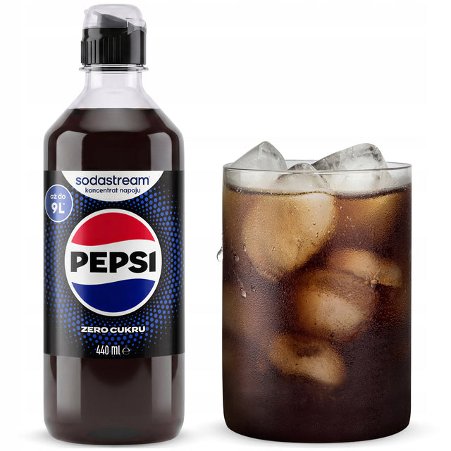 1x syrop sodastream pepsi MAX SOK koncentrat coli do wody saturatora soda 440 ml, bez cukru, smak napoju gazowanego