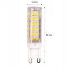 6x żarówka LED G9 8W biały ciepły 2700K 230V 500lm do żyrandoli rurkowe źródło światła do opraw oświetleniowych