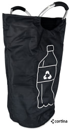 Torba na butelki kaucyjne duży składany kosz 82l z uchwytami segregacja PET pojemnik do recyklingu, odpady plastikowe